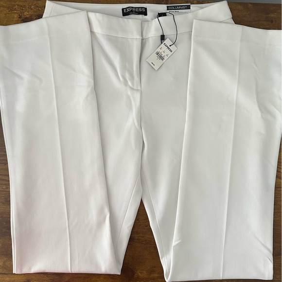Express White Women's Pants-NWT - Picture 2 of 2